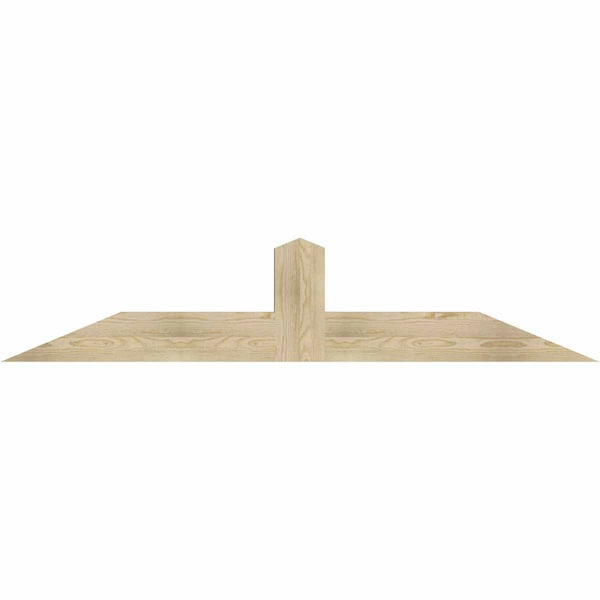 Ekena Millwork Portland Rough Sawn Timber Gable Bracket, Douglas Fir, 72"W x 15"H x 4"D x 6"F, 5/12 Pitch GBW072X15X0406POR00RDF - main